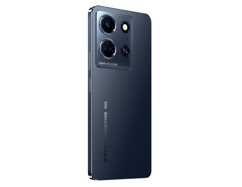 Review: infinix note 30 5g Traseira do infinix note 30 5g na cor preta