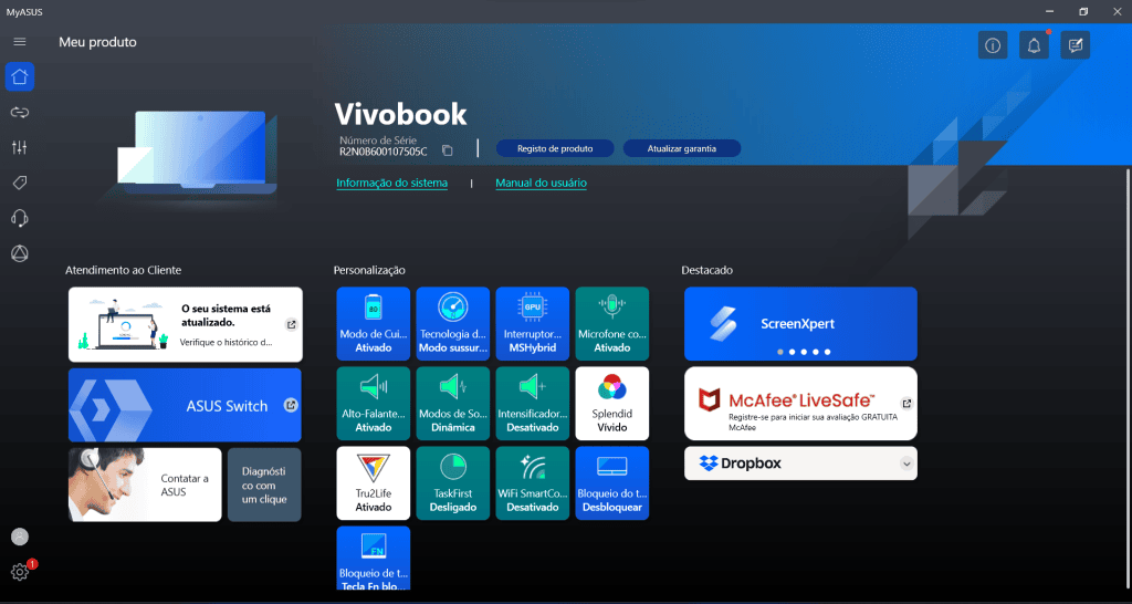 Review: asus vivobook pro 15 oled Dados do vivobook pro 15