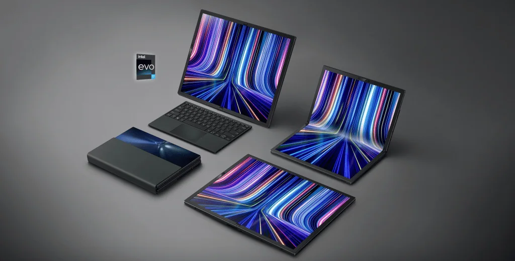 Notebooks e tablets dobráveis já estão em desenvolvimento, confirma ceo da samsung Asus zenbook 17 fold oled: notebook dobrável da asus foi lançado em 2022