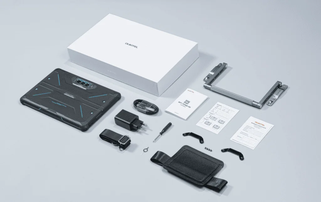 32. 000 mah de bateria: oukitel rt7 titan é o tablet robusto e com 5g Oukitel rt7 titan, o novo tablet da marca. Imagem: oukitel