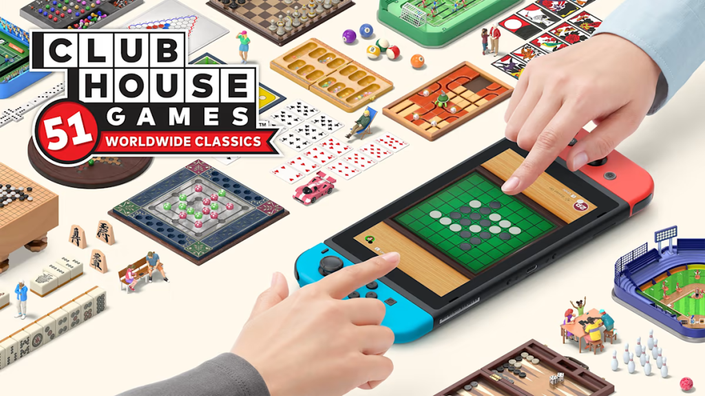 O jogo clubhouse games: 51 worldwide classics está com 29% de desconto, saindo por r$ 139,30! Imagem: nintendo