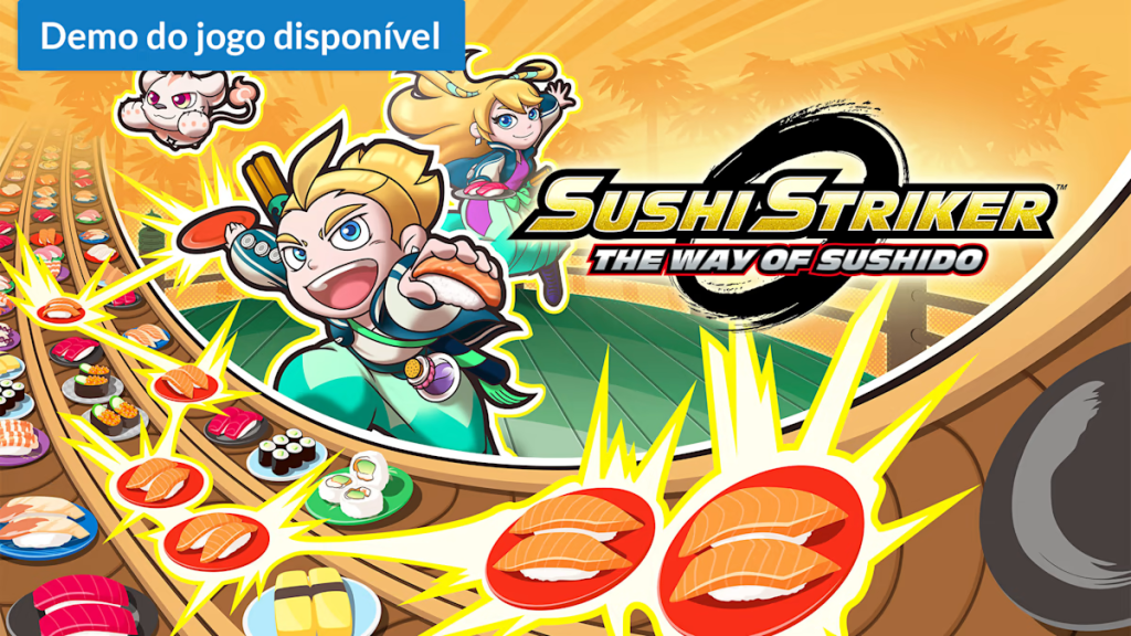 O jogo sushi striker: the way of sushido está com 29% de desconto, saindo por r$ 174,30! Imagem: nintendo