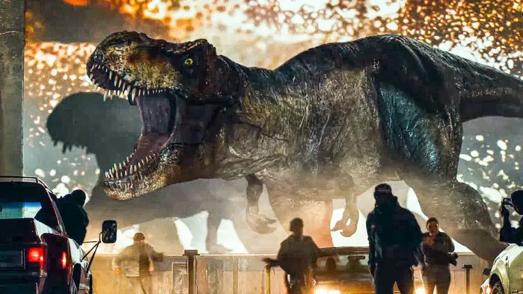 "jurassic world: domínio" apresenta dinossauros vivendo e se reproduzindo livremente no mundo, quatro anos após a destruição do parque temático jurassic world