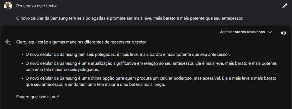 15 melhores ferramentas para reescrever texto Uso do bard do google para reescrever textos