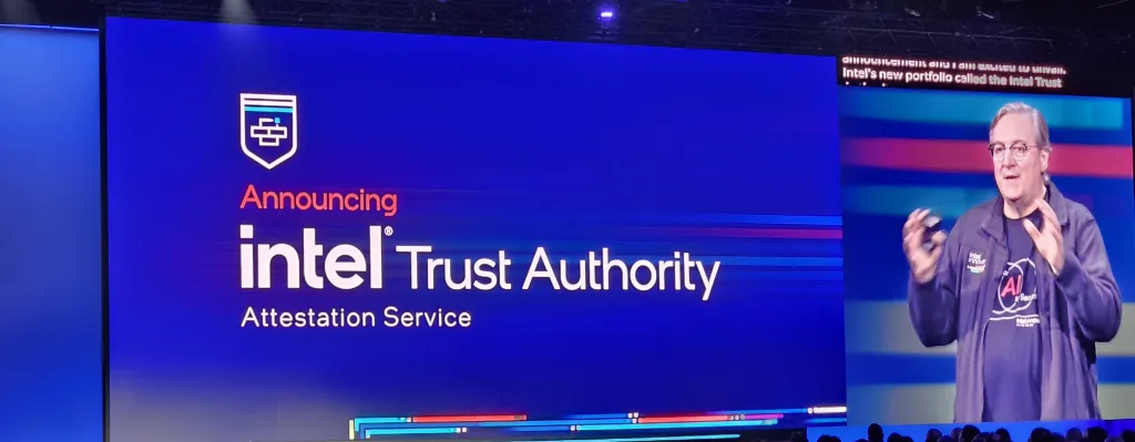 Evento de lançamento do intel trust authority