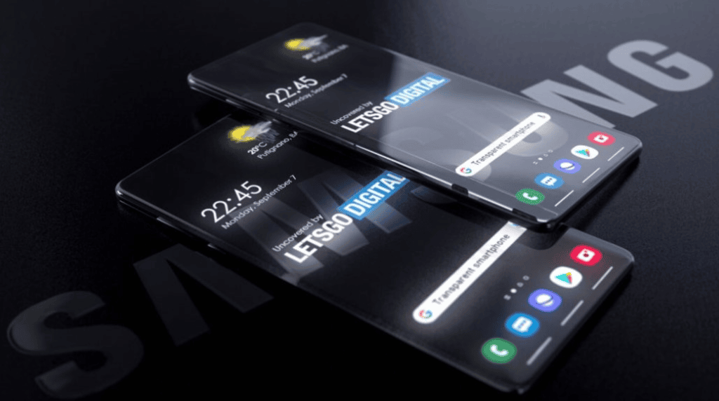 Como serão os smartphones do futuro? Veja exemplos Smartphones do futuro podem ser transparentes, a depender dos avanços em desenvolvimento e pesquisa (imagem: samsung/divulgação). /.