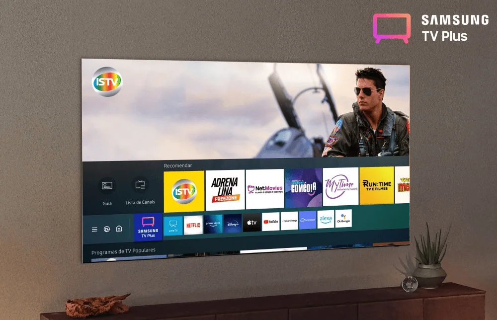 Conheça vantagens das smart tvs samsung de 2023 Samsung tv plus traz uma vasta diversidade de conteúdos (imagem: samsung/divulgação) //. ;