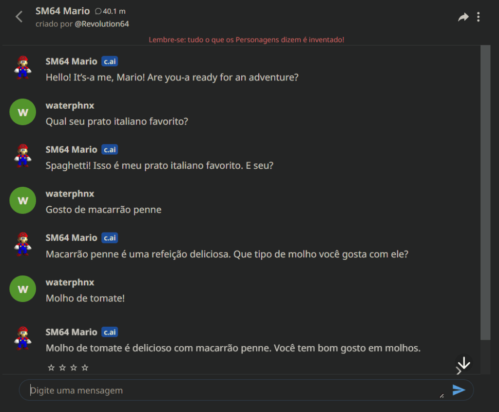 Character. Ai deixa você falar com famosos como einstein e elon musk Conversa com o character. Ai