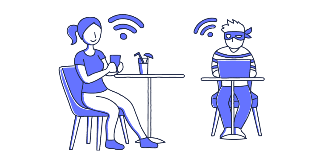 Como não cair em golpes do pix. Veja as dicas Wi-fi público é ótimo, mas evite-o ao realizar pagamentos e/ou transferências via pix. Imagem: startpage