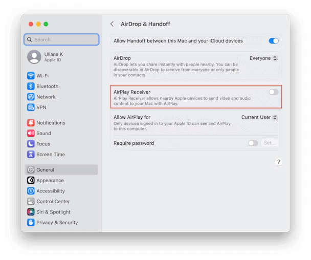 Como resolver o problema "sua tela está sendo observada" no macbook? Airplay também pode ser um motivo para a exibição da mensagem. Imagem: theappleuser