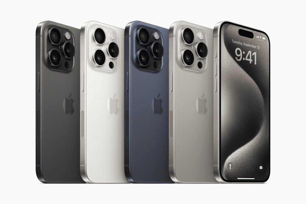 Iphone 15 vs iphone 14: bekijk de belangrijkste veranderingen van de nieuwe generatie iPhone 15 Pro- en Pro Max-modellen. Afbeelding: appel