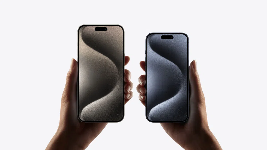 Iphone 15 vs iphone 14: bekijk de belangrijkste veranderingen van de nieuwe generatie Iphone 15 pro en iphone 15 pro max, de nieuwe premium smartphones van Apple. Afbeelding: appel