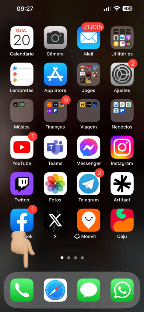 Como fazer o seu pôster do contato, novidade do ios 17 Tutorial ensinando a fazer um pôster do contato no seu iphone. 1º passo: abra o app telefone. Imagem: lucas gomes, smt