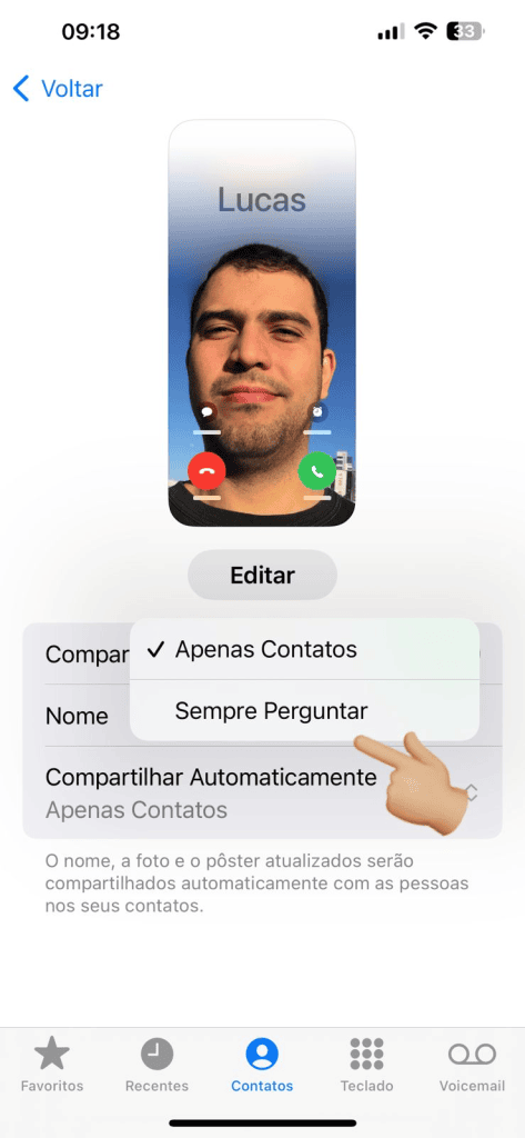 Como fazer o seu pôster do contato, novidade do ios 17 Como fazer o seu pôster do contato, novidade do ios 17. O novo recurso oferece uma facilidade visual no reconhecimento de quem liga para você - e quando você liga para alguém também. Confira!