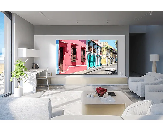 Samsung lança linha big tvs com qled 98" e oled 77″ Smart tv samsung 98q80ca que faz parte das categorias de big tvs