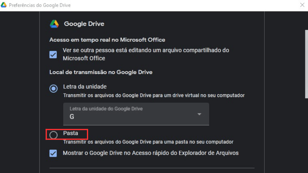 Aprenda a fazer backup do google fotos no pc Google drive desktop