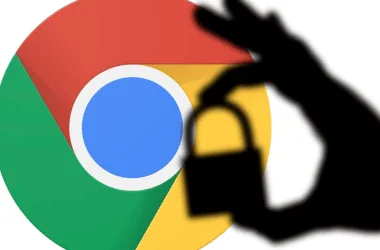 Ícone do google chrome com destaque para segurança digital e proteção online.