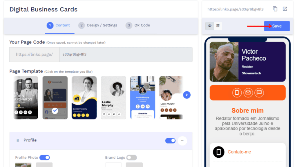 Como criar cartão de visitas digital com qr code Como criar cartão de visitas digital com qr code. Veja o passo a passo para conseguir ter um cartão que pode ser acessado via link ou escaneamento em tablets ou smartphones