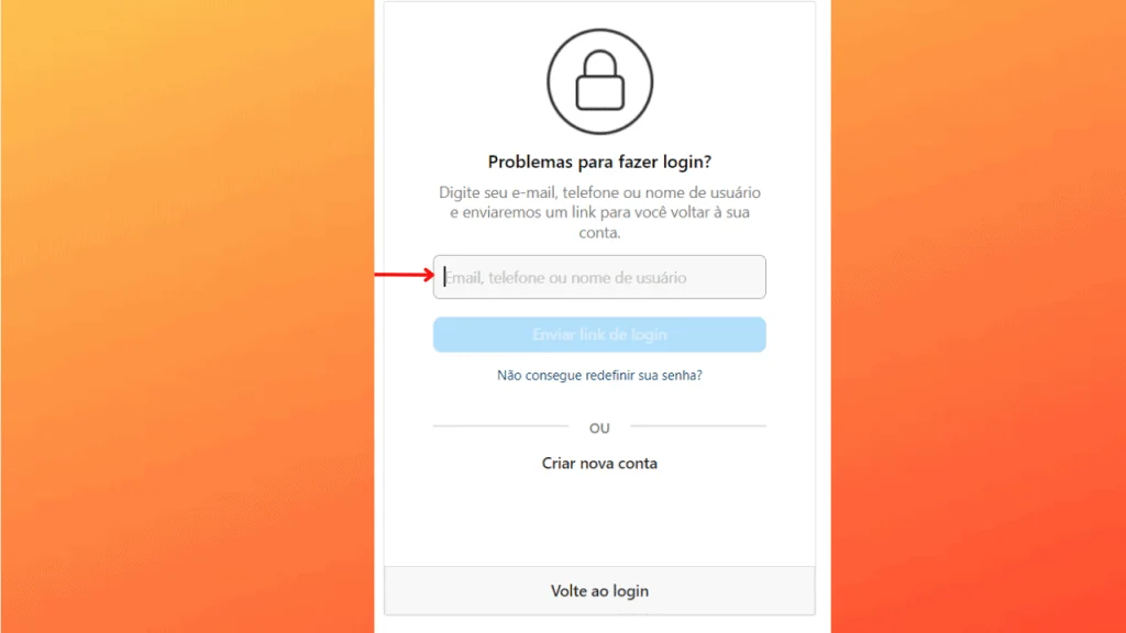 Como mudar ou recuperar a senha do instagram pelo pc ou celular Processo de recuperar a senha do instagram pelo computador