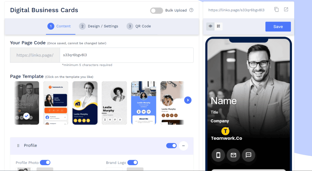 Como criar cartão de visitas digital com qr code Página de templates para criar cartão de visitas virtual