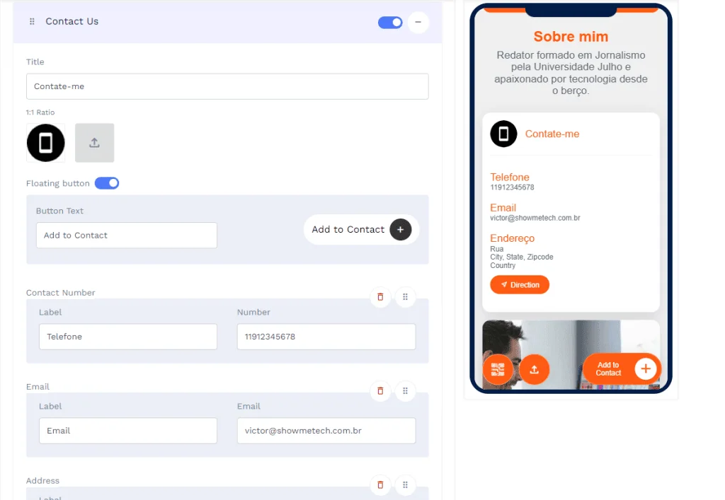 Como criar cartão de visitas digital com qr code Edição de cartão de visitas virtual no qr code chimp