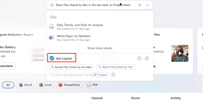 Atualização do onedrive vai integrar o assistente ai copilot Ia no onedrive ajuda você a saber mais sobre os arquivos guardados na nuvem (imagem: microsoft; sob intervenção)//.