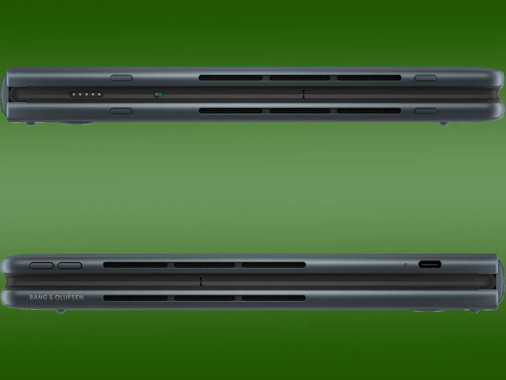 Hp demonstra spectre fold pc, notebook dobrável Hp demonstra spectre fold pc, notebook dobrável. Considerado o notebook dobrável de 17" mais fino do mundo, o spectre fold possui tela oled e certificação imax para áudio e vídeo