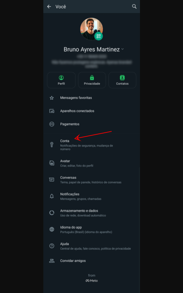 Como ter 2 contas de whatsapp no mesmo celular Tutorial para colocar uma segunda conta no whatsapp. 2º passo: abra as configurações. Imagem: bruno martinez, smt
