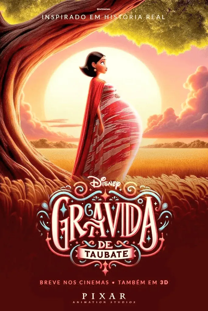 Como fazer o seu personagem da disney pixar com ia Celebridades que foram transformadas em personagens da disney: grávida de taubaté. Imagem: x