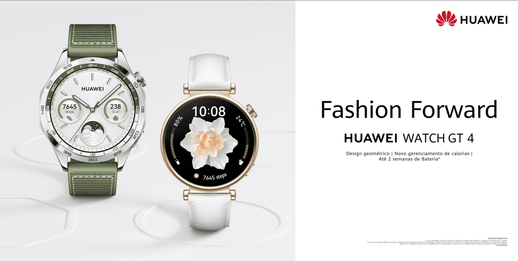 Relógios smart huawei watch gt 4 com design moderno e funcionalidades avançadas.