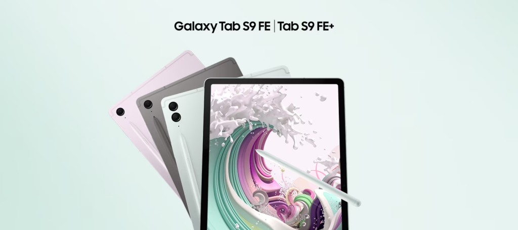 REVIEW: Galaxy Tab S9 FE+, tablet da Samsung com bom custo-benefício. O Galaxy Tab S9 FE+ é atualmente o modelo mais barato da linha S9, será que vale a pena investir nesse tablet para trabalho e estudo? Confira nossas impressões