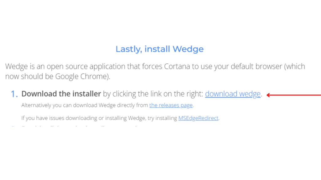 Instalação final do wedge para trocar bing pelo google