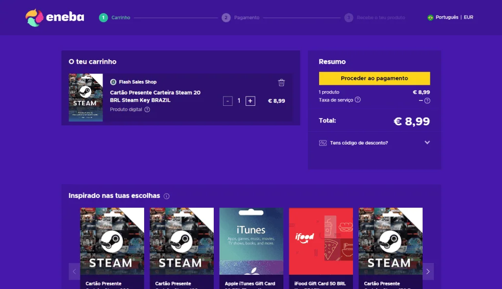 Gift card da steam e robux? É melhor comprar no eneba Gift card da steam e robux? É melhor comprar no eneba. Conheça mais sobre esses dois serviços de assinatura e veja como descobrir qual será seu próximo jogo favorito, pagando menos por isso