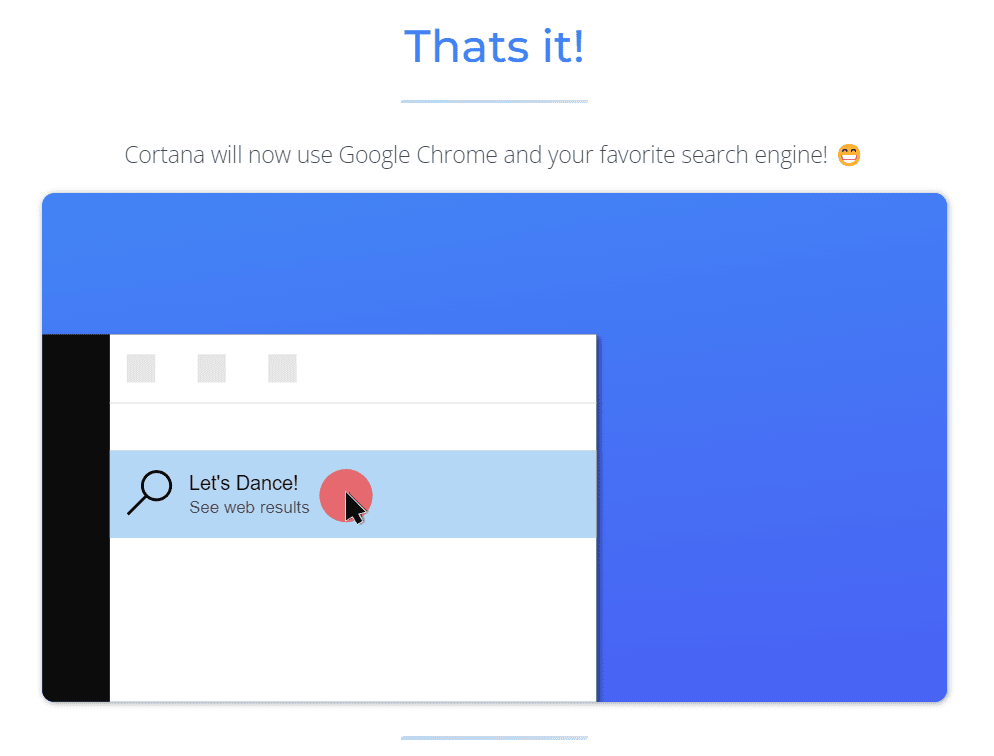 Instalação final do wedge para trocar bing pelo google