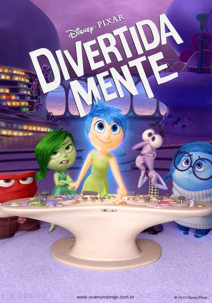 Criatividade e diversão no filme divertida mente da disney pixar.