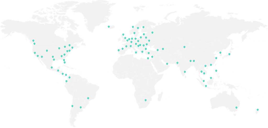 Suporte a mais de 100 locais em todo o mundo por meio de servidores dedicados de streaming. Imagem: kaspersky
