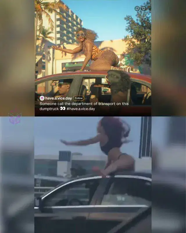 Habemus gta vi! Trailer é lançado antes da hora Mulher se divertindo em cima de carro com a bunda pra cima