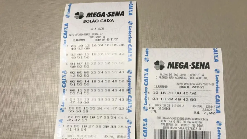 Como fazer bolão da mega-sena e mega da virada Imagem do volante da mega sena para ensinar como fazer bolão