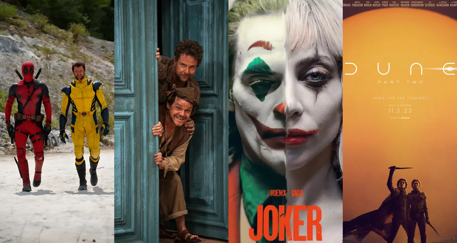 Cosplayer de deadpool e cyclope em filmagens ao ar livre.