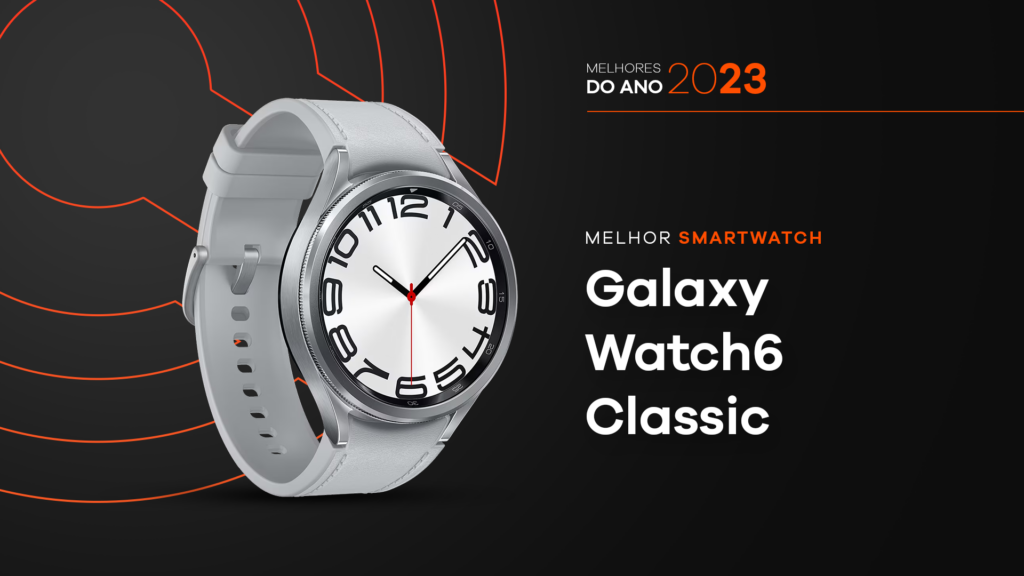Melhores do ano no showmetech 2023: galaxy watch6 classic. Imagem: caio nascimento, showmetech