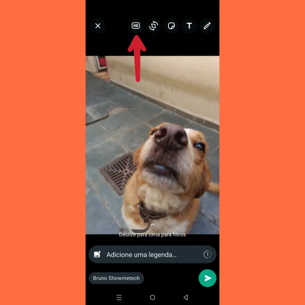 Como enviar fotos em alta qualidade pelo whatsapp Passo inicial para enviar fotos em alta qualidade no whatsapp para android