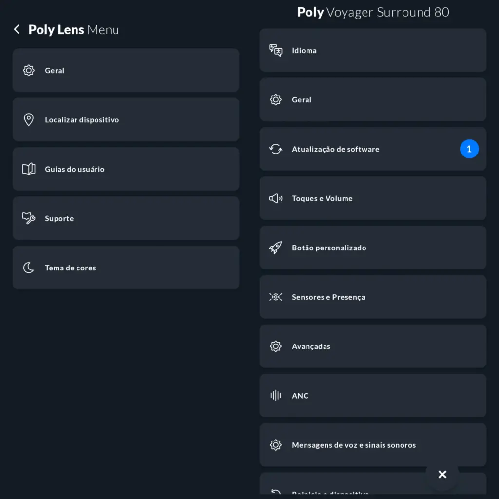 Review: fone de ouvido poly voyager surround 80 uc Aplicativo poly lens