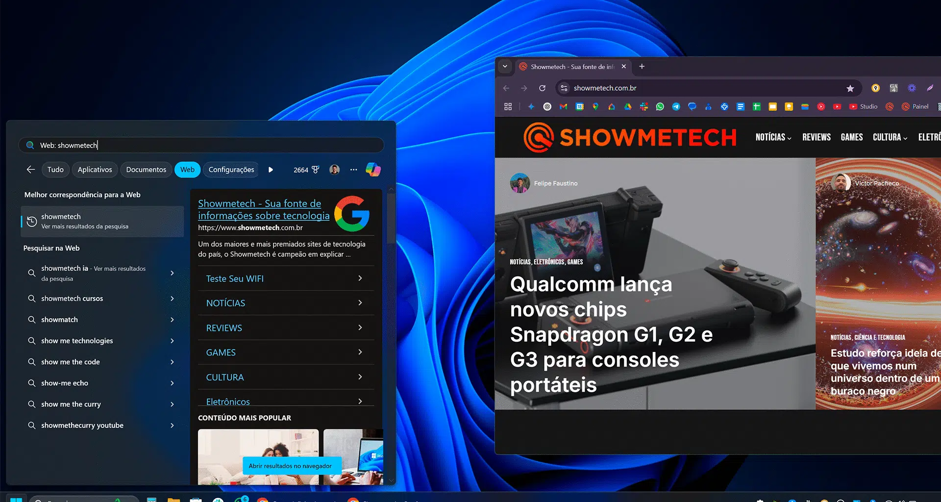 Como definir a busca do google como padrão no windows