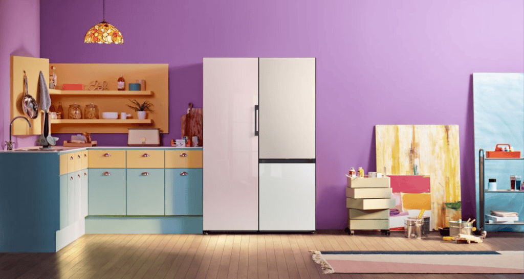 Samsung lanceert op maat gemaakte AI-waslijn met slimme drogers en wasmachines Op maat gemaakte koelkastfoto