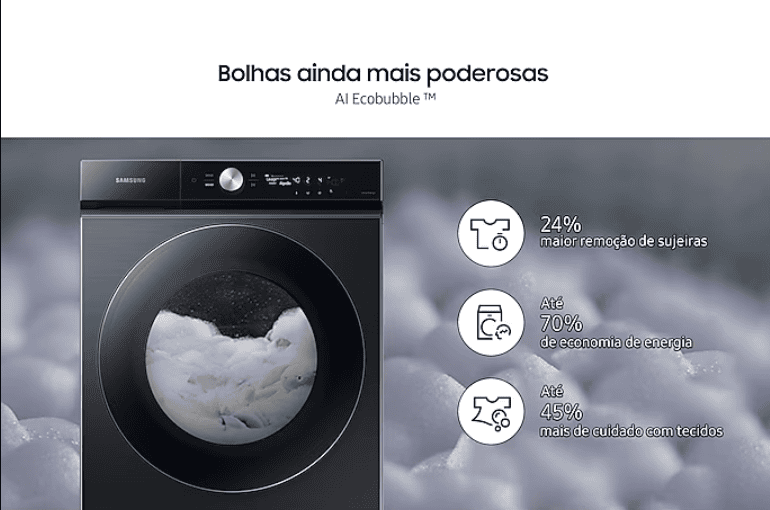 Samsung lanceert op maat gemaakte AI-waslijn met slimme drogers en wasmachines Op maat gemaakte ai-wasmachine wf19b 19kg wasmachine