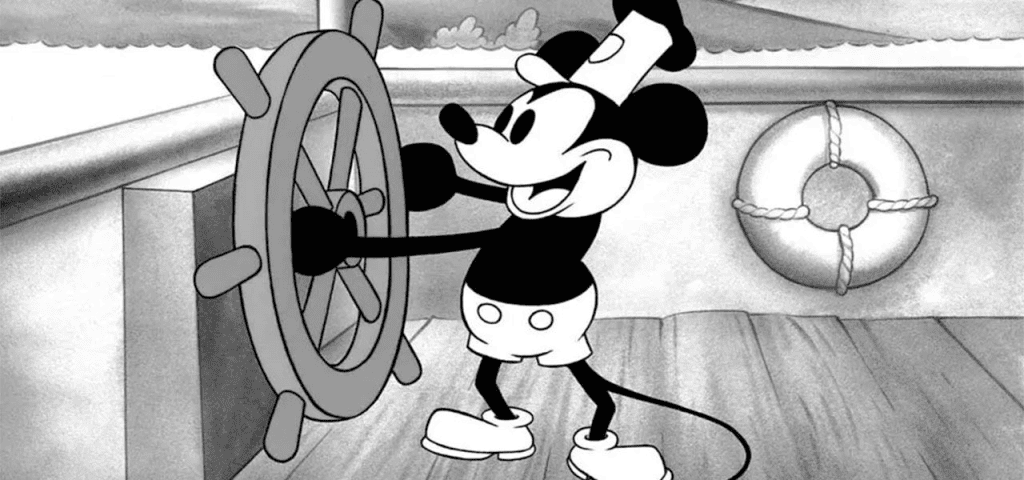 Mickey mouse está em domínio público a partir de hoje Esta é a primeira versão do desenho que agora pode ser utilizado livremente por outras pessoas. Imagem: cartoon brew mickey
