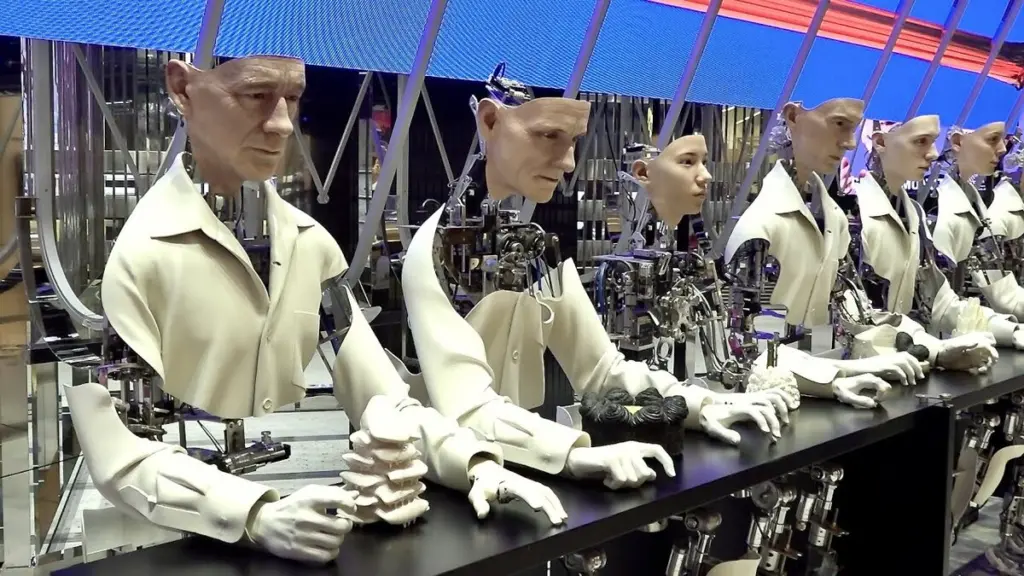 Processo de produção em massa de robôs humanoides com nova fábrica de impressoras 3D na Coreia