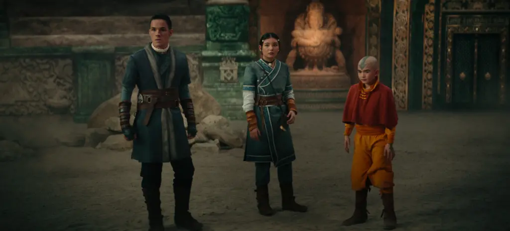 Avatar: o último mestre do ar ganha trailer Da esquerda para direita temos sokka, katara e aang no live action de avatar: o último mestre do ar