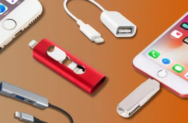 Des chargeurs portables, des câbles et des accessoires pour iPhone et Android sont proposés.