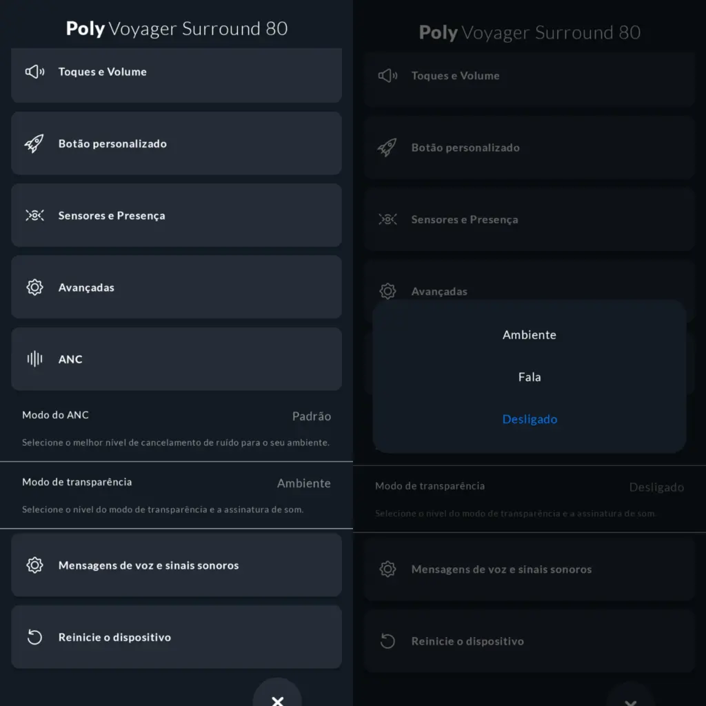 Review: fone de ouvido poly voyager surround 80 uc Aplicativo poly lens